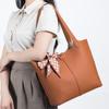 Genuine Leather Large Capacity Tote Bag Premium Women's Shoulder Top Layer Cowhide Commuter Bag