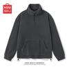 MINISO Men's Winter Half-Zip Stand Collar Sweatshirt