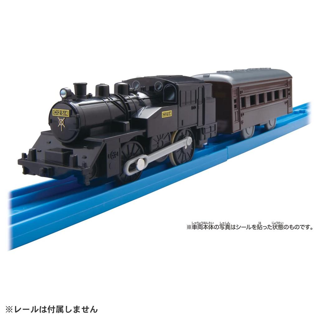 Игрушечный паровоз Takara Tomy C12 для детей от 3 лет. Соответствует стандартам безопасности игрушек и имеет знак ST «Локомотив Plarail ES-08».. проверенный.