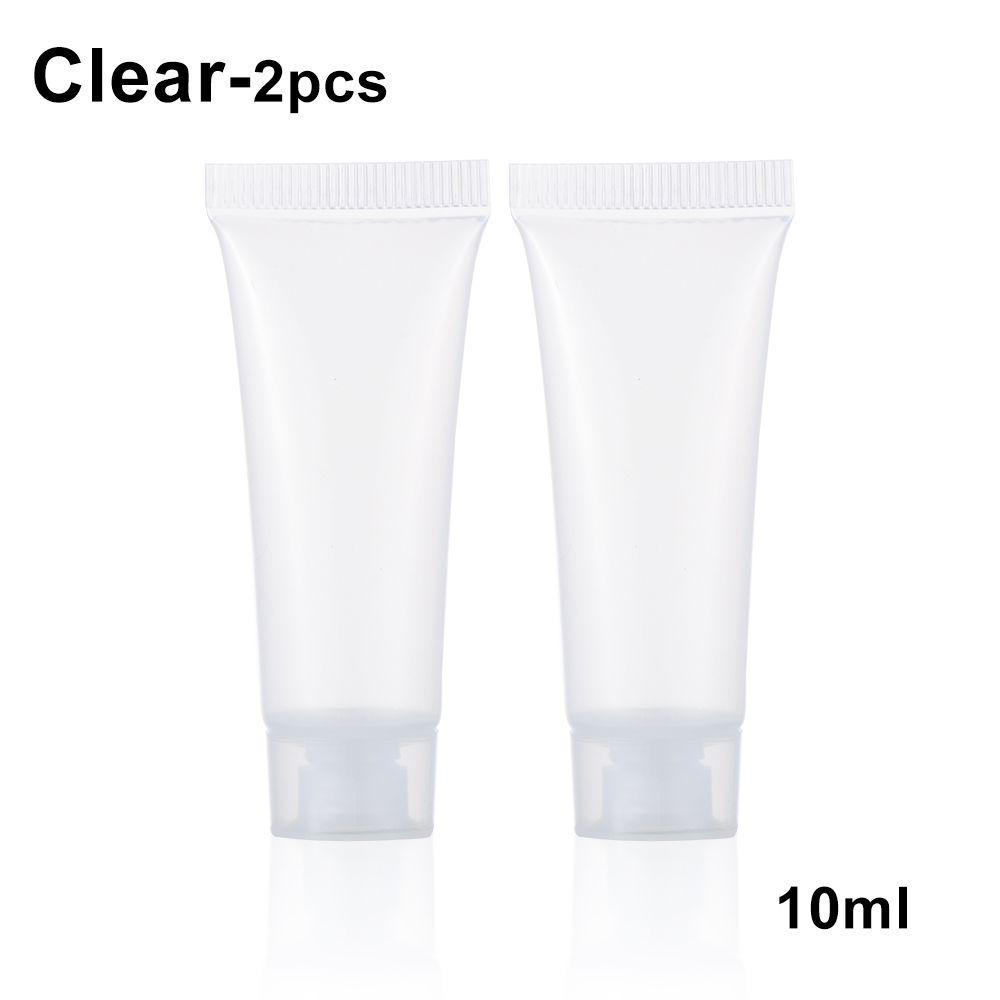 2PCS Makeup Tool Squeeze Containers Travel Size Lotion Packing Shampoo Holder Cream Tube Refillable Bottle