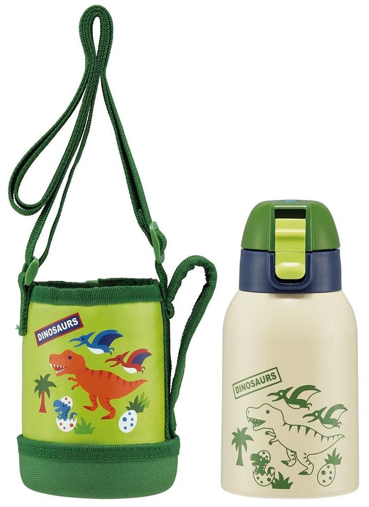 Skater Бутылка для воды Динозавр 400 мл для детей с крышкой для мальчиков KSTCH4-A