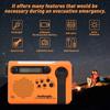 HanRongDa Открытое аварийное радио Портативное AM FM SW Радио Ручная рукоятка на солнечной батарее со светодиодным фонариком Батарея 2000 мАч SOS-сигнализация