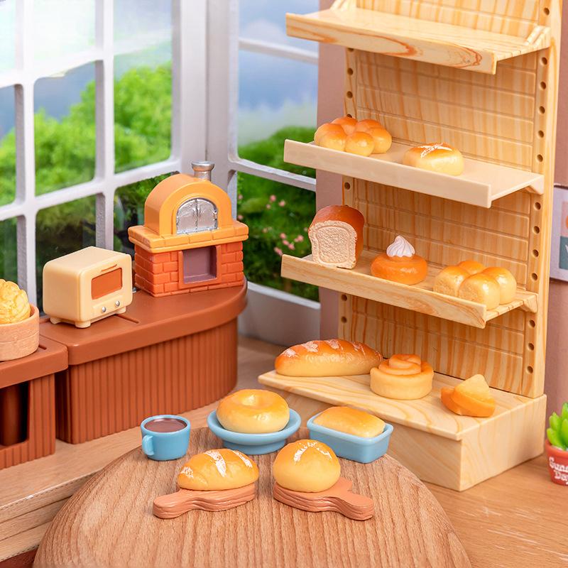 Моделирование еды Игра Реалистичный хлеб Торт Point Модель Микро-пейзаж DIY Декоративные аксессуары Миниатюрные украшения
