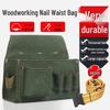 Сверхпрочная парусиновая сумка для плотницкого инструмента: Износостойкий, утолщенный карман на поясе для гвоздей для строительства