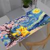 Large Mouse Pad Carpet Pokemon Pikachu Laptop New Pc Gamer Keyboard Mat XXL Mousepad Edge White Tassel Rubber Table Mat