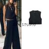 Spring New Women's Clothing French Style Design All-Matching Slim Fit Sleeveless Round Neck Vest Jacket 1478326