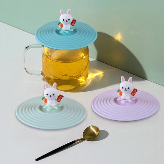 Симпатичная крышка для кружки с мультяшным рисунком, чистая, сохраняющая свежесть