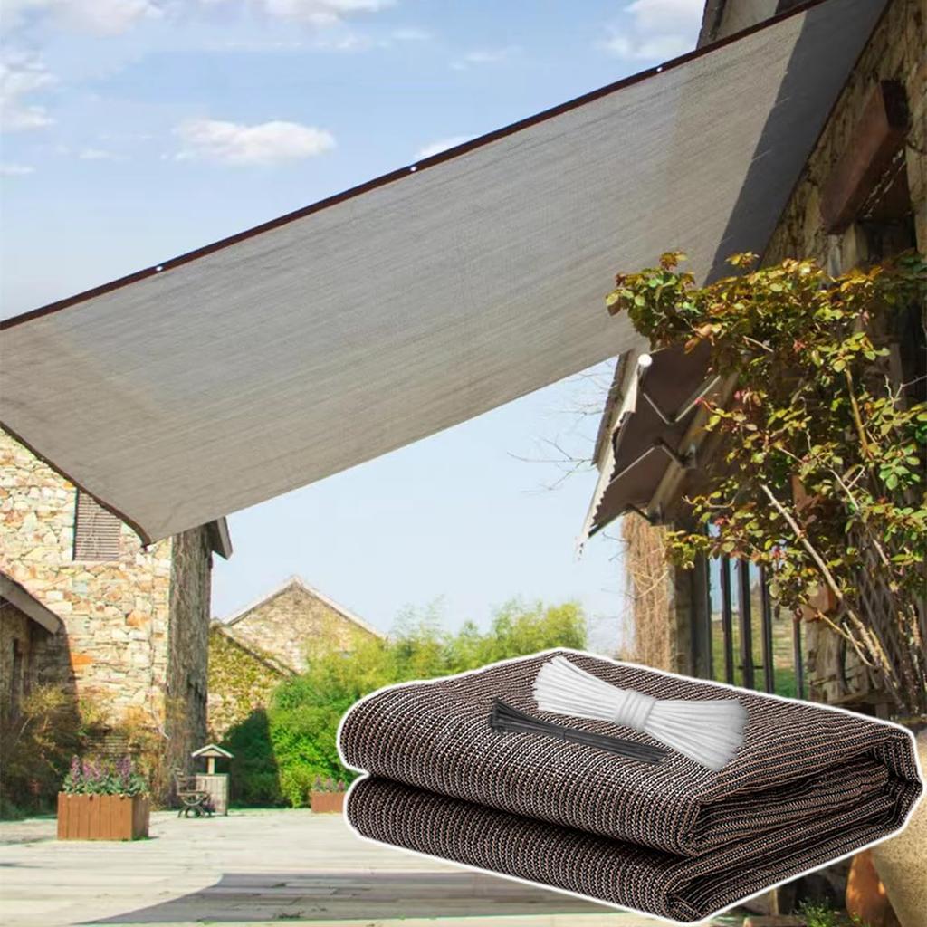 Солнцезащитный экран для солнцезащитного экрана, блокирующий тепло от УФ-излучения, УФ-излучения, для улицы, сетка, конфиденциальность, тепло, сад, балкон, лист, защита, 95% лучей, защита, 1 м, 2 м, 3 м, большой,