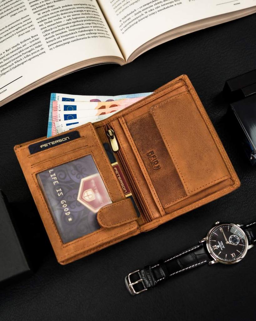 PTN N4C-CHM-04-8671 Cognac Leather Wallet