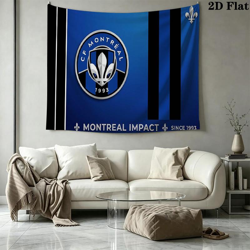CF Montréal Wall Tapestry Aesthetic Wall Hanging Printed Fabric Blanket Decorative Tapestries for Bedroom Living Room Home Decor