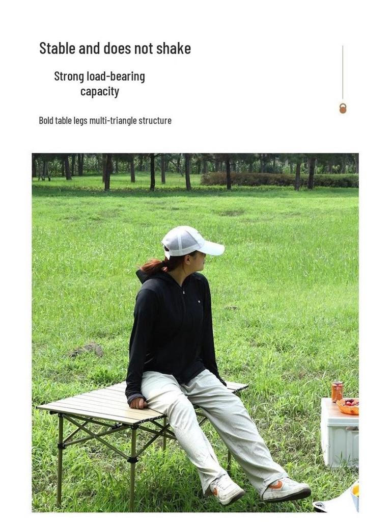 Складной Портативный Набор Стола и Стульев из Углеродистой Стали для Кемпинга, для Обедов на Открытом Воздухе и Уличной Торговли