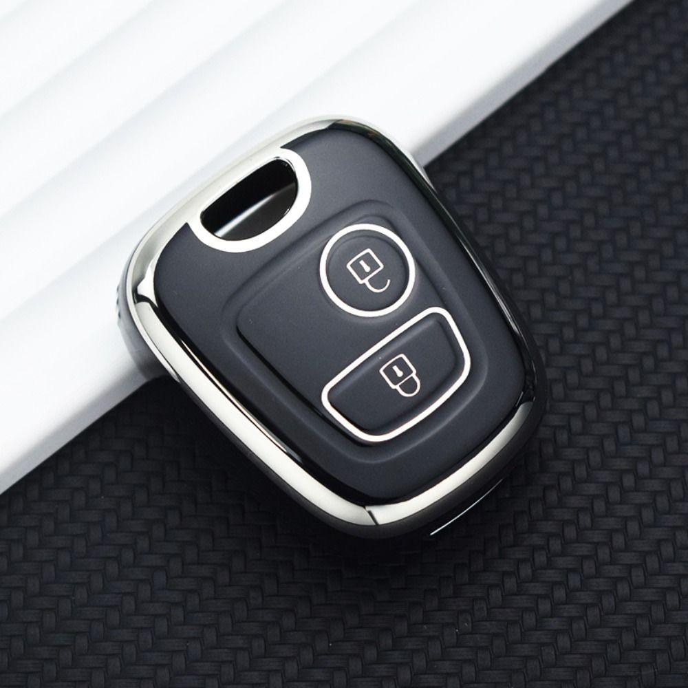 Holder Key Case Cover for Citroen C1 C4 For Peugeot 106 107 206 207 306 307 Car Accessories