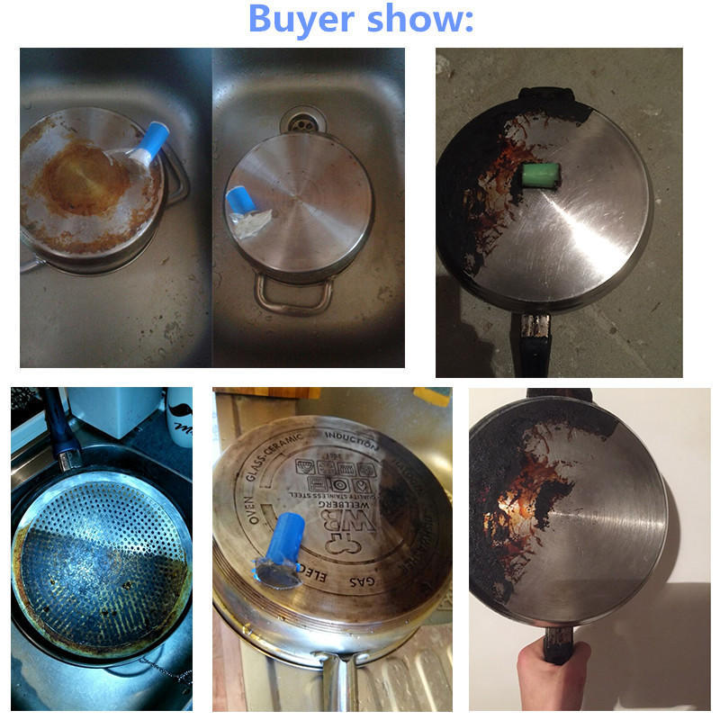 Многоразовая щетка- стик для очистки металлической посуды от ржавчины и накипи