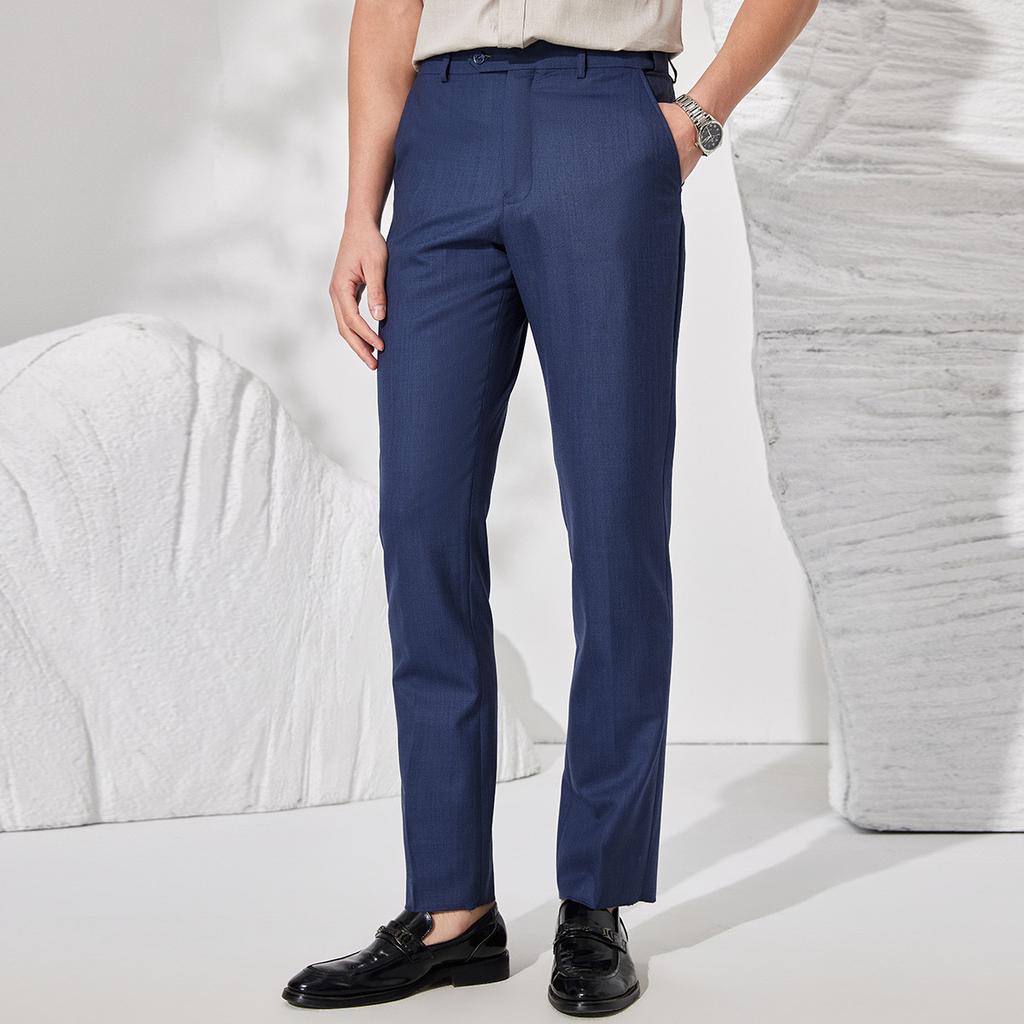 [Silk wool suit] Thin business formal dress men's suit trousers two-piece set groom's wedding suit