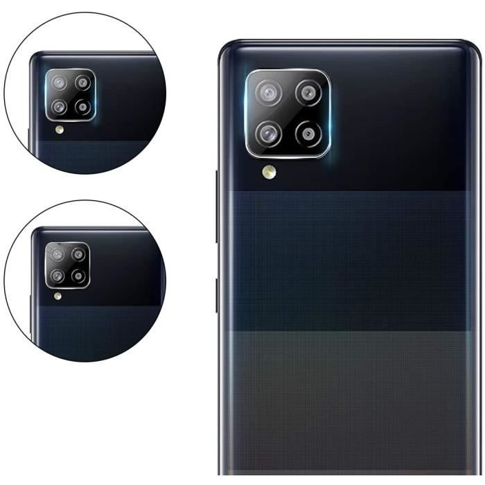 Protection Caméra pour Samsung A42 [Lot de 2] Verre Trempé Intégral Lentille Appareil Photo Protection Phonillico®