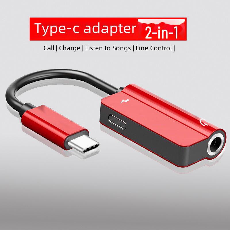 Кабель-адаптер с двумя аудиоразъемами Type-C и 3,5 мм