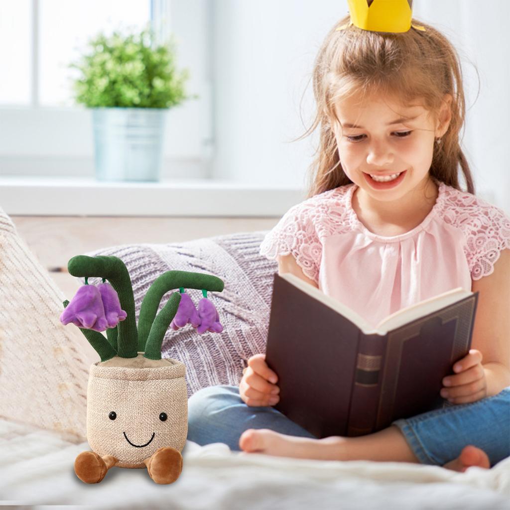 Подушка-цветок, плюшевый цветочный горшок, дюймовое украшение, мягкая и дружелюбная игрушка для детей