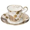 Блюдце для кофейной чашки Noritake 200 куб. см Aya Minamo Sakura, костяной фарфор золотого и серебряного цвета, T52506/4939