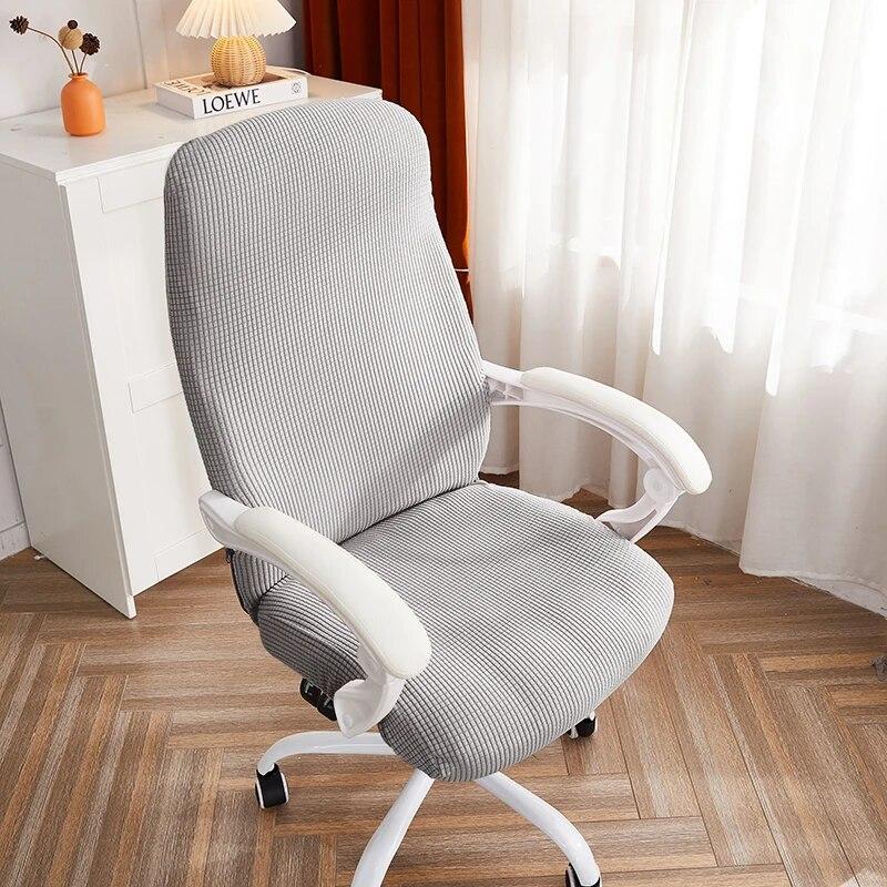1PC Polar Fleece Office Chair Cover Spandex Computer Chair Covers Elastic Armchair Slipcover for Living Room Study Gaming Chair