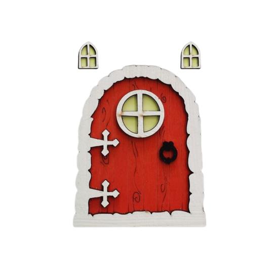 Безопасная сказочная дверь, светящаяся в ночное время, миниатюрное украшение своими руками