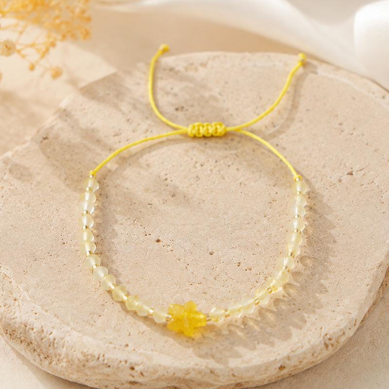 European, American Bohemian Rice Bead Starfish Hand Rope Ocean Department Beach Resort Wind Weaving Adjustable Bracelet