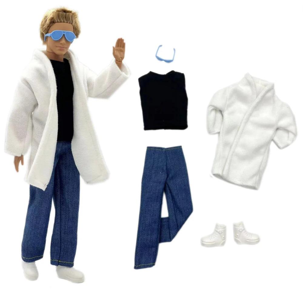1 Set Ken Cloth Handmade Handsome Doll Accessories Casual Wear Suit for 30cm 12inch Ken Doll Suit Kids Gift
