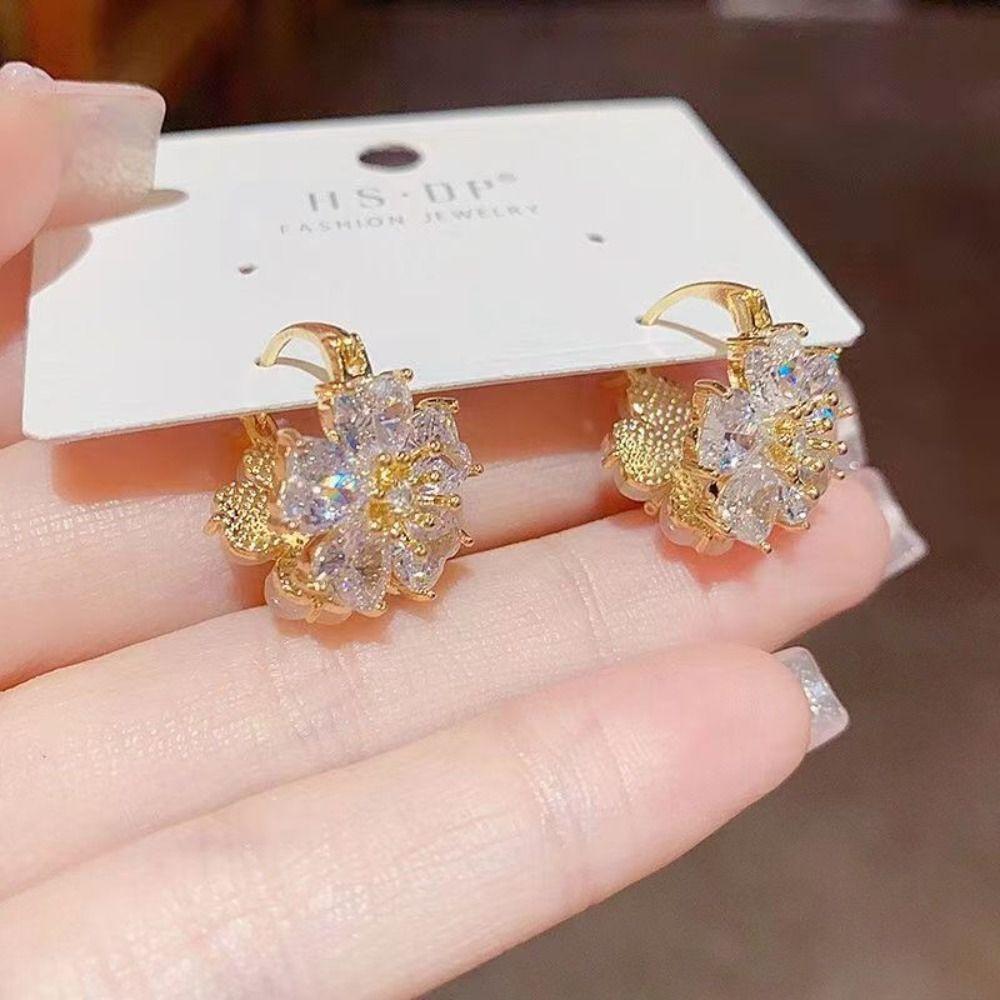 Серьги в пасторальном стиле, с цветами, винтажные, бижутерия, аксессуары, серьги с кристаллами, украшение