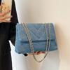 Fashion Summer Jeans Denim Bags Shoulder Crossbody Bag Women Canvas Girl Chain Handbag Luxury Designer Quilted Tote Bags