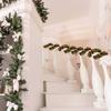 10 шт. Рождественская гирлянда из мишуры, металлическая гирлянда из мишуры для елки, блестящие подвесные украшения для рождественской елки