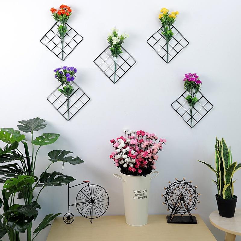 Creative Home Decoration Square Iron Clip Room Living Room Wall Decoration Fashion Accessories
