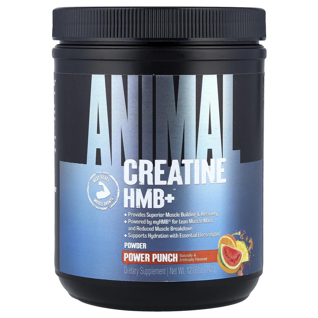 Animal Creatine HMB+™ Powder, Power Punch, 342g (12.06oz)