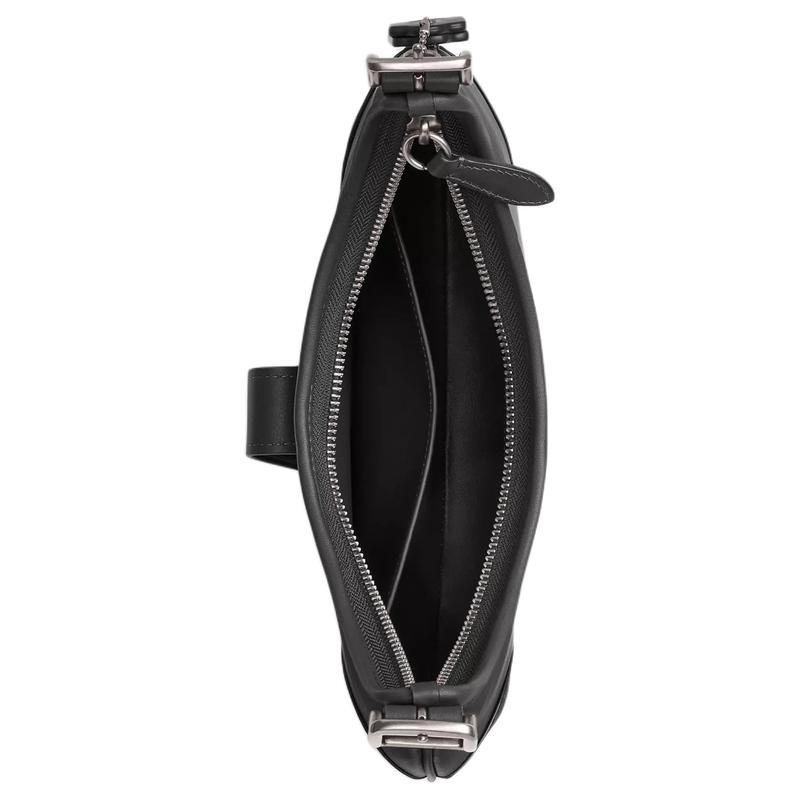 COACH Hamptons 27 Adjustable Handle Built-in Card Slot Leather Hobo Bag Hand Shoulder Bag Large Women's Black