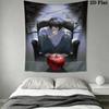 Death Note Wall Tapestry Aesthetic Wall Hanging Printed Fabric Blanket Decorative Tapestries for Bedroom Living Room Home Decor
