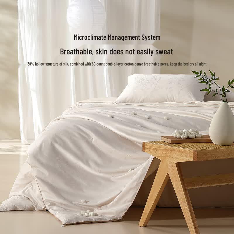 Mercury Home Textiles Зимнее одеяло из 100% шелка-тусса