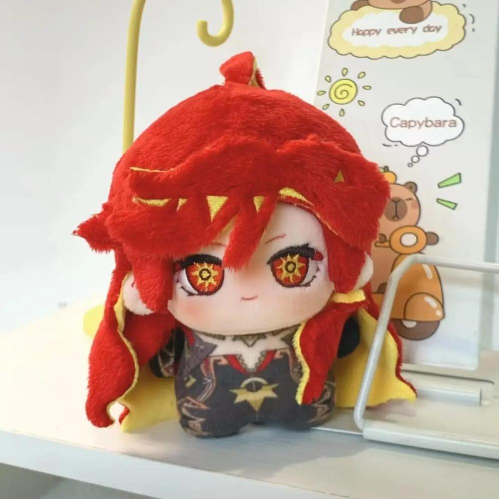 10cm Anime Genshin Impact Anaxagoras Mavuika Qiqi Shenhe Plushie Stuffed Plush Doll Toys Pendants Keychain Birthday Xmas Gift