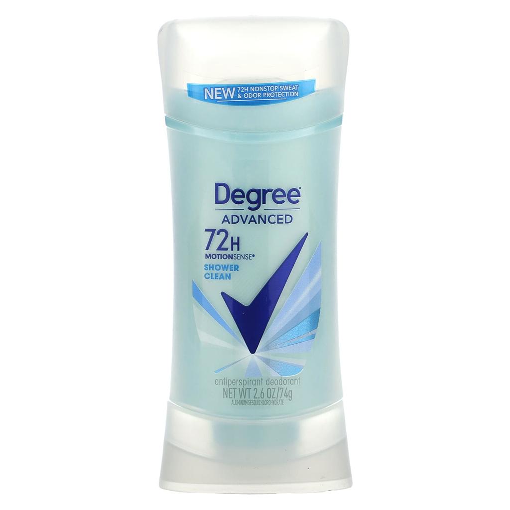 Women's, Motionsense, Clear Solid Sweat-Reducing Deodorant, Shower Clean, 2.6 Oz (74 G)