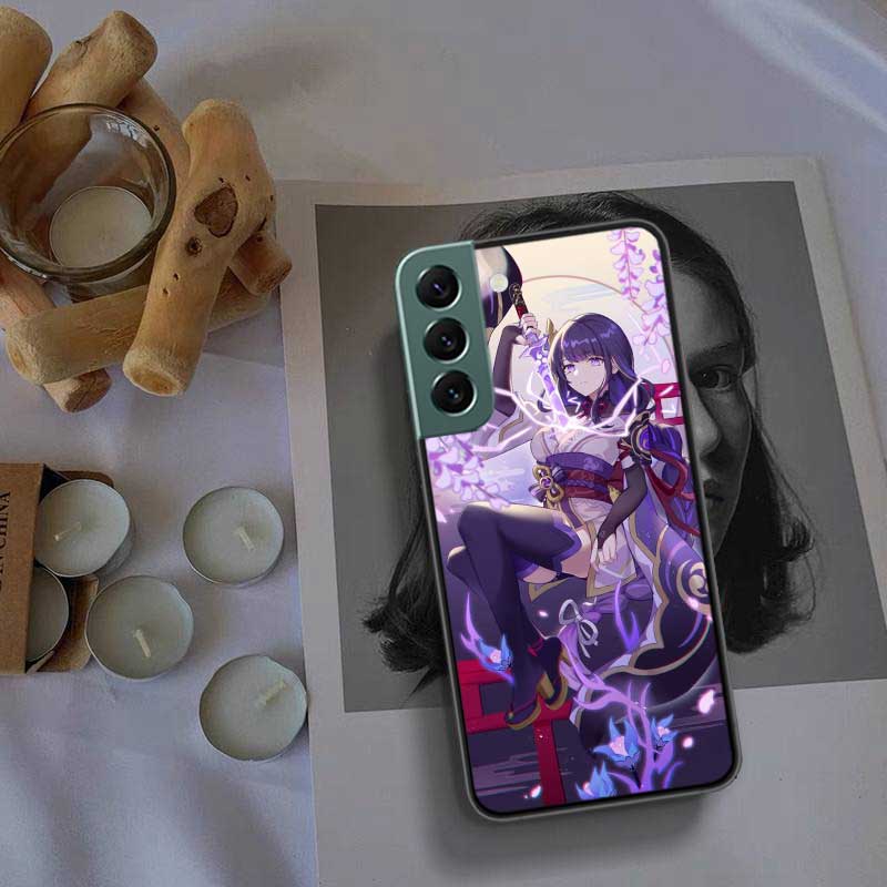 Чехол для телефона Genshin Impact Raiden Shogun, популярный, для Samsung A15 A25 A35 A55 Galaxy A70S A50S A30S A30 A40 A71 A51 A41 A31 A21 A11 A0