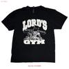 Lords Gym Его Боль Ваша Выгода Футболка Двусторонняя Грех Мира Иисус винтажная Стиранная Дышащая графическая мода Стильная