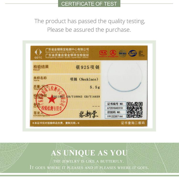 Bamoer 925 Sterling Silver Glittering Clavicle Chain for Women Adjustable 17.3 Inches Chain Necklaces