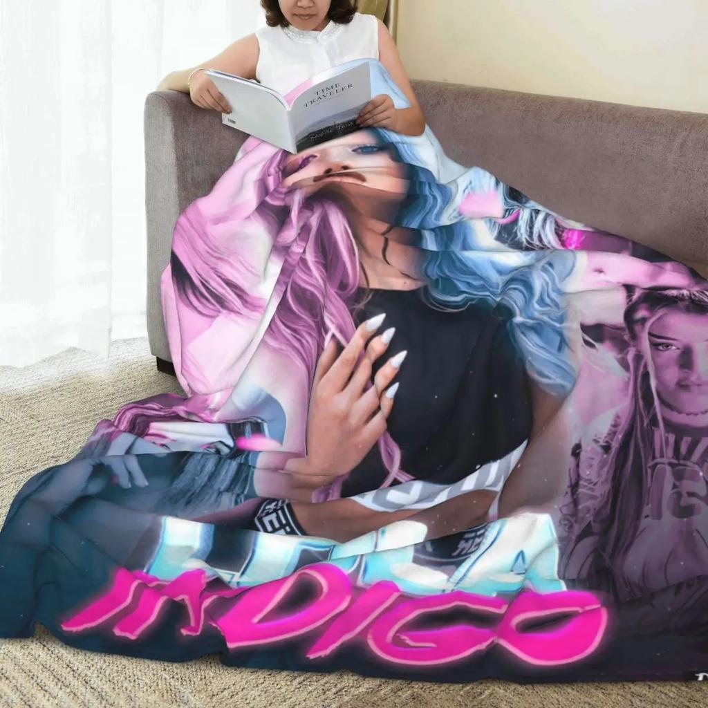 Лола Индиго испанская певица танцовщица фланелевое одеяло мягкое прочное покрывало для спальни путешествия офис модное покрывало