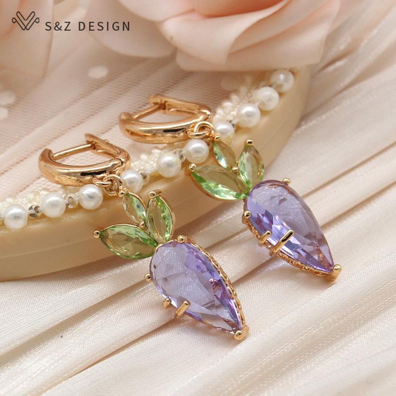 Fashion Lovely Vegetable Eardrop Colored Radish Drop Earrings For Women Jewelry Girls Daily Accessories Gift