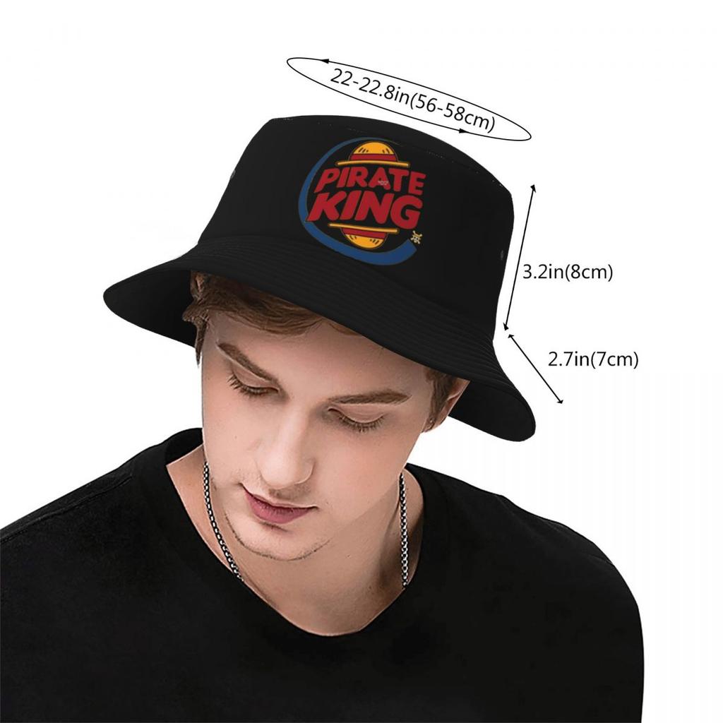 The Pirate King-Luffy Anime Unisex Bucket Hats Personalized Summer Beach Sun Hats
