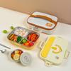 4/5 Compartment 304 Stainless Steel Divided Bento Lunch Box Set For Student Kid Heatable Sealed Lunch Container With Cutlery&Bow