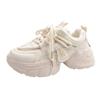 Versatile platform dad shoes women's summer small man increases height 2025 new European super hot white sports and leisure shoes