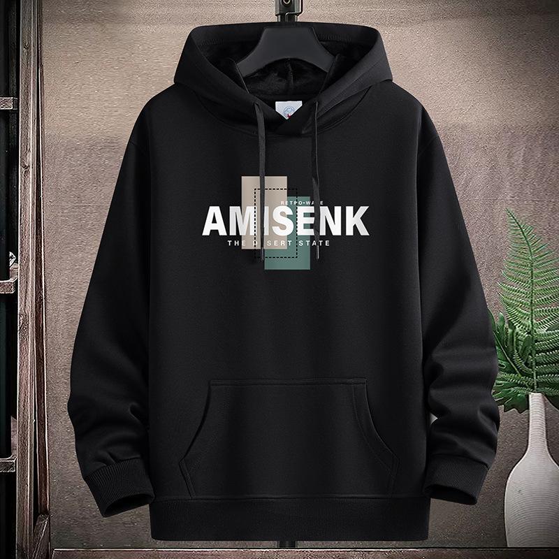 Мужская толстовка с капюшоном, спортивная рубашка, пуловеры больших размеров для мальчиков M-5XL