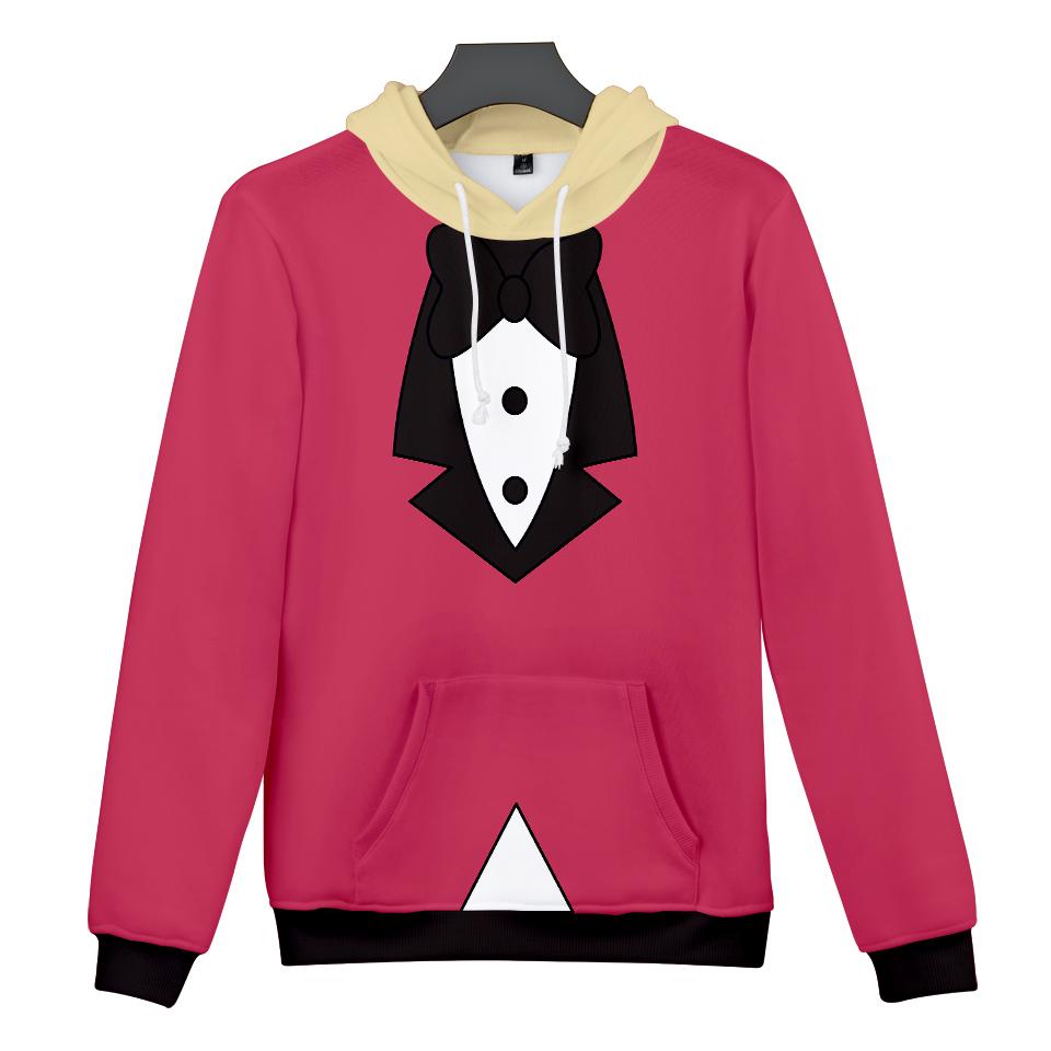 4 Цвета Худи Hazbin Hotel Уличная Одежда Мультяшный Принт Толстовка с Капюшоном Мужская Женская Косплей Спортивные Пуловеры