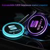 Car Luminous Water Cup Coaster Led Atmosphere Light Holder For Seat Leon Ibiza Alhambra Exeo Altea Arona Mii IBL Car Accessories ik,098