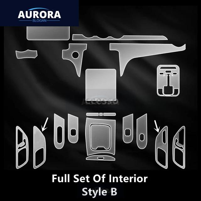 For Mercedes-Benz GLC 22-23 X254 Car Interior Center Console Transparent TPU Protective Film Anti-scratch Repair Film Accessory
