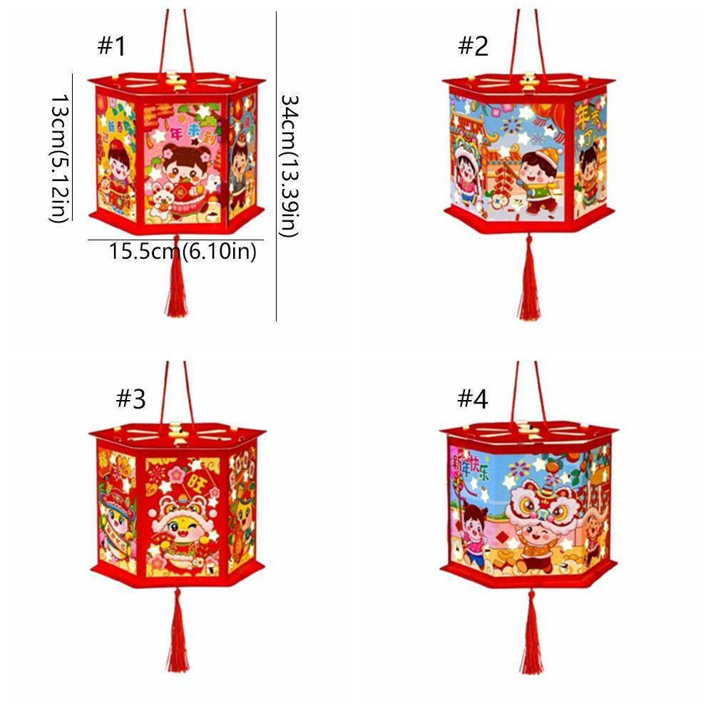 Cartoon 2025 Snake Year Portable Lantern Traditional Celebration Lantern  Home New Year Gift