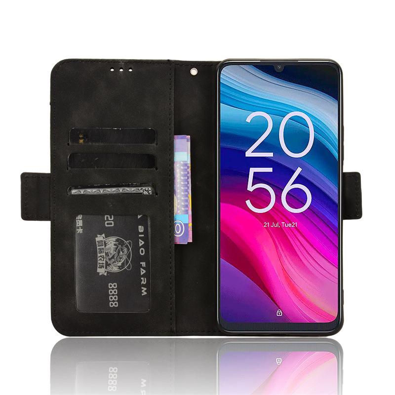 Кожаный чехол-книжка TCL 50SE с отделениями для карт для TCL 505 4G/XE.